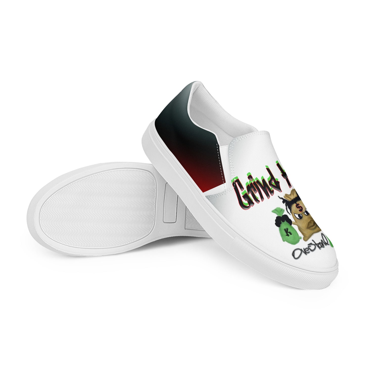 Men’s slip-on canvas shoes-GRIND HARD